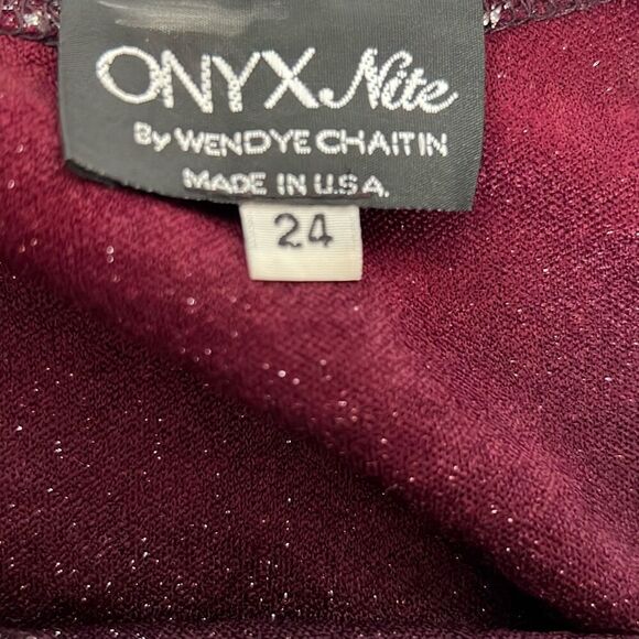 Onyx Nite  by Wendye Chaitlin Red Duster Cardigan  Crystals Size 24 - Picture 9 of 10